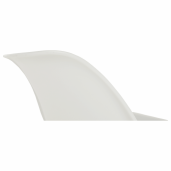Scaun plastic alb picioare fag Cinkla 46x54x82 cm