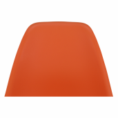 Scaun plastic portocaliu picioare fag Cinkla 46x54x82 cm