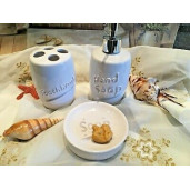 Set baie ceramica alba 3 piese Soap Ø 11x8 cm