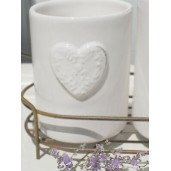 Set baie ceramica alba Cuore 4 piese
