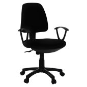 Scaun birou negru Colby 60x52x90-100 cm