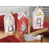 Set 3 cutii cadou Craciun Snow Holiday 6x3.5x13.5 cm