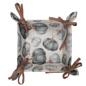 Cos paine bumbac multicolor Dovleac 35x35x8 cm