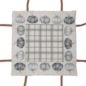 Cos paine bumbac multicolor Dovleac 35x35x8 cm