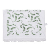 Prosop de maini si fata bumbac alb verde 40x66 cm