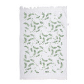 Prosop de maini si fata bumbac alb verde 40x66 cm