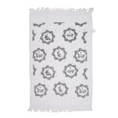 Prosop de maini si fata bumbac alb negru Pisicute 40x66 cm