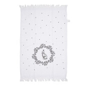 Prosop de maini si fata bumbac alb negru Pisicuta 40x66 cm