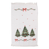 Prosop maini fata bumbac multicolor Craciun 40x66 cm