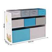 Raft multicolor Darling 82.5x29.5x60 cm 