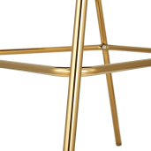 Scaun bar catifea bej crom auriu Dasmin 55x58x107 cm