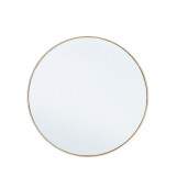Oglinda perete rama metal auriu Nucleos Ø60x2 cm