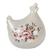 Figurina Gaina ceramica multicolora 12x11x13 cm