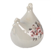 Figurina Gaina ceramica multicolora 12x11x13 cm