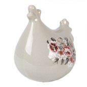 Figurina Gaina ceramica multicolora 12x11x13 cm