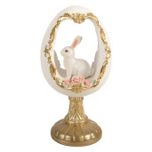Decoratiune Paste Iepuras polirasina multicolora 12x11x22 cm