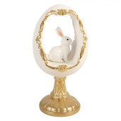 Decoratiune Paste Iepuras polirasina multicolora 12x11x22 cm