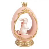 Decoratiune Paste Iepuras polirasina multicolora 13x10x20 cm