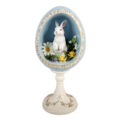 Decoratiune Paste Iepuras polirasina multicolora 13x12x28 cm