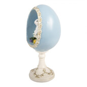 Decoratiune Paste Iepuras polirasina multicolora 13x12x28 cm