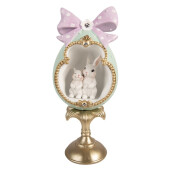 Ou decorativ Paste polirasina multicolora 17x16x41 cm