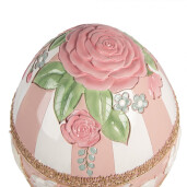 Ou decorativ Paste polirasina multicolora Ø 38x46 cm