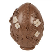 Ou decorativ Paste polirasina maro bej Ø 9x13 cm 