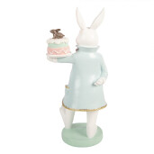 Figurina Iepuras polirasina multicolora 13x11x28 cm