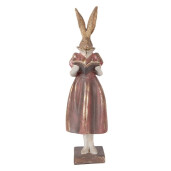 Figurina Iepuras Paste Girl polirasina multicolora 13x12x47 cm