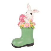 Decoratiune Paste Iepuras polirasina multicolora 13x8x20 cm