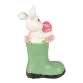 Decoratiune Paste Iepuras polirasina multicolora 13x8x20 cm