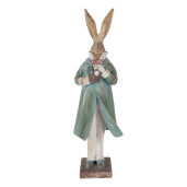Figurina Iepuras Paste polirasina multicolora 14x11x48 cm