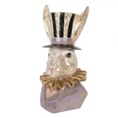 Figurina Iepuras Paste polirasina multicolora 14x12x27 cm