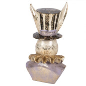 Figurina Iepuras Paste polirasina multicolora 14x12x27 cm