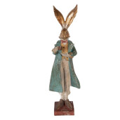 Figurina Iepuras Paste polirasina multicolora 14x12x47 cm