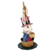 Figurina Iepurasi polirasina multicolora 15x11x23 cm