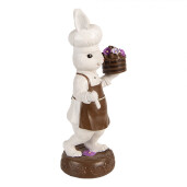 Figurina Iepuras Paste polirasina multicolora 15x11x32 cm