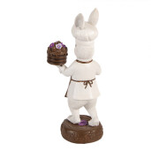 Figurina Iepuras Paste polirasina multicolora 15x11x32 cm