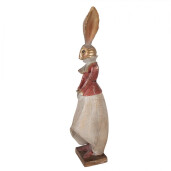 Figurina Iepuras Paste polirasina multicolora 15x13x46 cm
