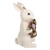 Figurina Iepuras Paste polirasina multicolora 17x16x30 cm