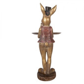 Figurina Iepuras Paste Baietel polirasina multicolora 19x15x52 cm
