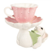 Decoratiune Paste Iepuras polirasina multicolora 20x14x17 cm