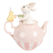 Decoratiune Paste Iepuras polirasina multicolora 20x14x20 cm