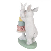 Figurina Iepurasi Paste polirasina multicolora 21x10x27 cm 