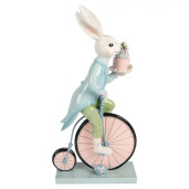 Figurina Iepurasi Paste polirasina multicolora 23x12x46 cm
