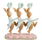 Figurina Iepurasi Paste Baieti  polirasina multicolora 23x8x25 cm