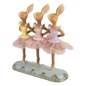 Figurina Iepurasi Paste Fetite polirasina multicolora 23x8x25 cm