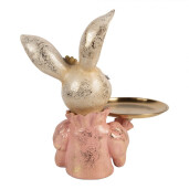 Figurina Iepuras Paste polirasina multicolora 27x24x30 cm