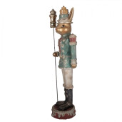 Figurina Iepuras Paste polirasina multicolora 29x25x100 cm