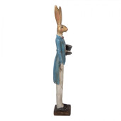 Figurina Iepuras Paste Baietel polirasina multicolora 7x6x32 cm